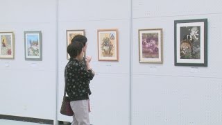 個性豊かな押し花　松山で作品展・愛媛新聞