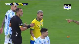 argentina vs brazil copa america 2021 neymar skills