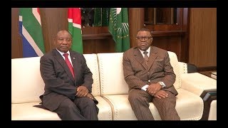 President Cyril Ramaphosa meets President of Namibia Hage Geingob in Namibia