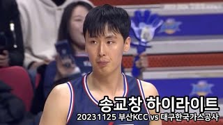 20231125 송교창 하이라이트(부산KCC vs 대구한국가스공사)