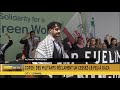 baku protesters call for gaza ceasefire during opening of cop29