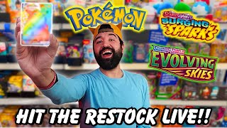 I HIT The Pokemon RESTOCK Live!! 😮 And PULLED The PIKACHU!