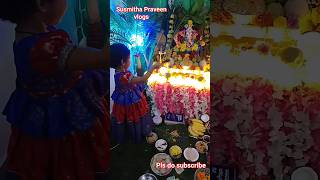 How cute Baby doing Ganesh poja @ Home#trending#viral#ytshorts#reals