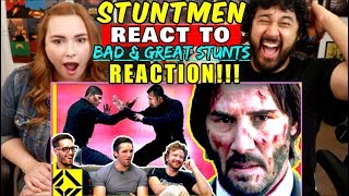 STUNTMEN React To Bad & Great HOLLYWOOD STUNTS 3 - REACTION!!!