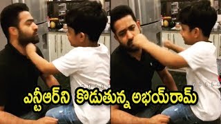 Jr ntr playing with his son Abhay ram | Jr NTR Son Abhay Ram Unseen Video | Jr Ntr | Jr Ntr Son