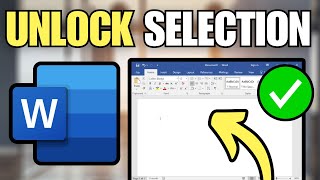 How To Unlock Selection in Microsoft Word (EASY)