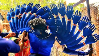 நீல நிற காளி வேஷம் | Blue Kali vesham | Kulasai Mutharamman dasara 2023 #krichmedia