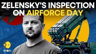 Zelensky inspects western-supplied missiles \u0026 air defence on airforce day | Russia-Ukraine War LIVE