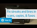 Fixing Streaks and Lines in Scans, Copies, and Faxes | HP Officejet | HP Support