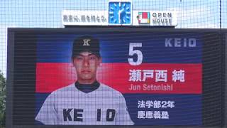 東京六大学野球　2018年春季リーグ　慶大✖早大