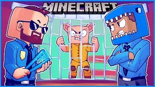 My friends became cops and threw me in jail in Minecraft... ep 19