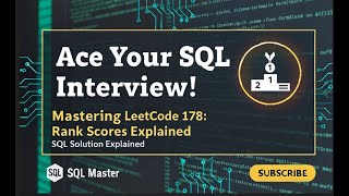 Rank Scores SQL Solution – LeetCode 178 Explained (PostgreSQL Tutorial)