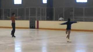 Throw Axel - Annabelle and Joel Pair Skating 4-13-08 #1