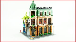 LEGO ICONS 10297 Boutique Hotel Speed Build - Brick Builder