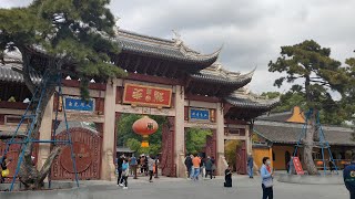 龙华寺-上海市历史最悠久、规模最大的古刹，寺庙-相传龙华寺是三国时期孙权为其母所建，距今已有1700多年。上海4k旅行随拍街拍