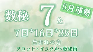 【2023年5月】数秘7運勢リーディング～タロット×オラクル×数秘術　#タロット占い #オラクルカードリーディング #数秘術