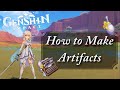 How to Make Artifacts | Artifact Transmuter | Genshin Impact 5.0