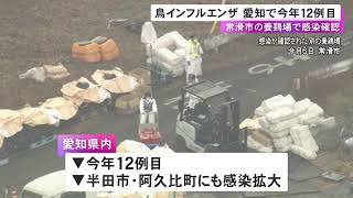 高病原性なら約12万羽を殺処分…愛知県常滑市の養鶏場で鳥インフルエンザ確認 周辺の半田市など含め12例目