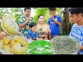 Durian Krepe is so sweet and adorable to eat, My family like it so much | Cooking with Sros