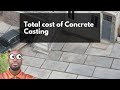 Total Material and Labour cost of concrete floor slabs - Half plot in Ghana 🇬🇭