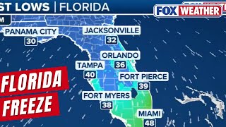 Rare Deep Freeze Underway In Florida As Intensifying Bitter Blast Stretches As Far South As Miami