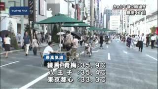 きょうも暑い！　関東各地で38℃超え