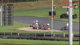 BirelART UK - 2017 round 8 heat 1 cadet last 2 laps.