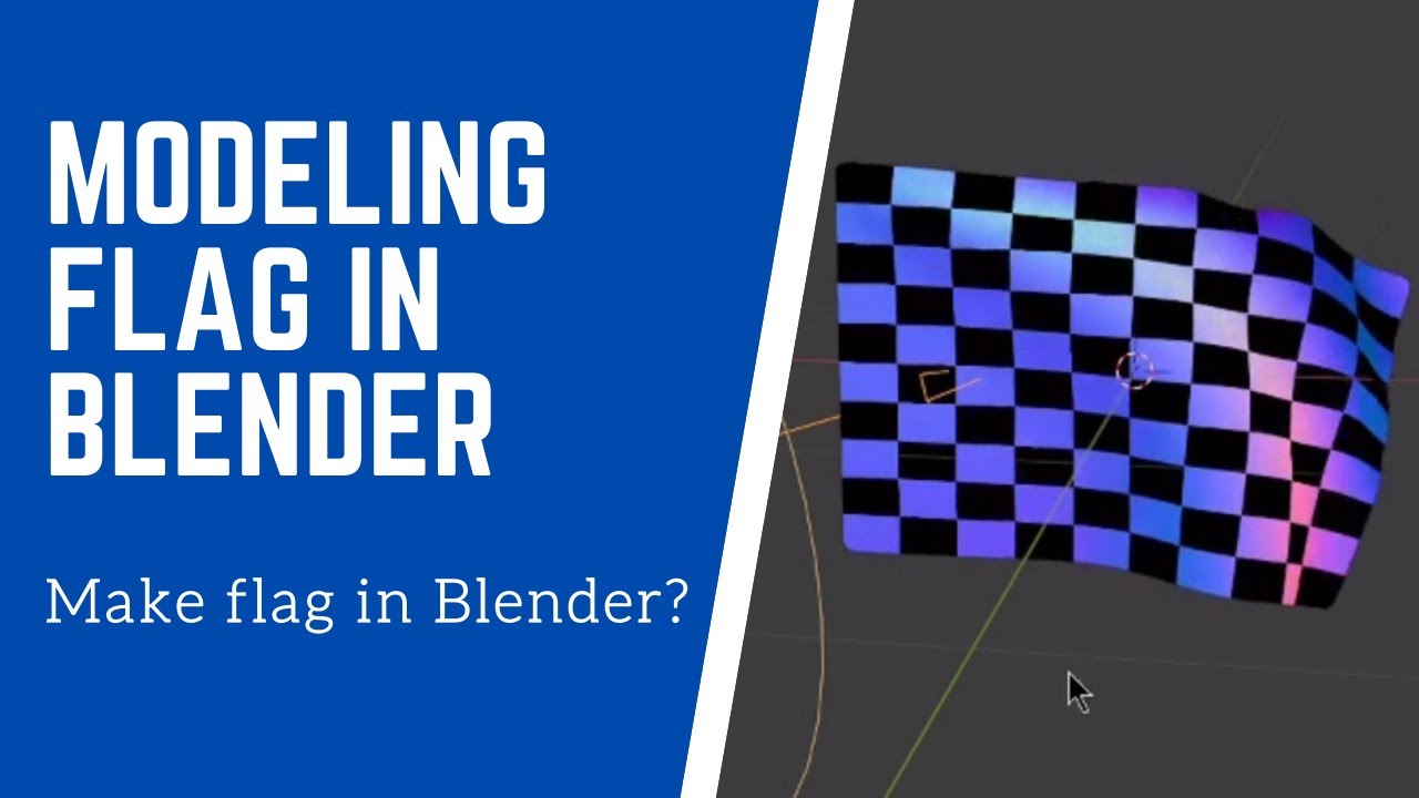Modeling Flag In Blender Blender Tutorial How To Model Flag In