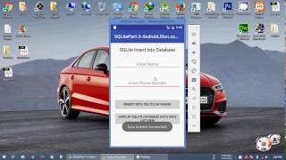 SQLite Insert Update Delete Tutorial Android