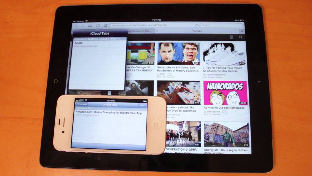 Icloud Tabs Ios 6 Demo Youtube