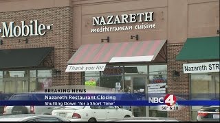 Nazareth restaurant closing