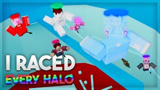 I Raced Every Halo OWNER In Tower of hell... [ROBLOX]