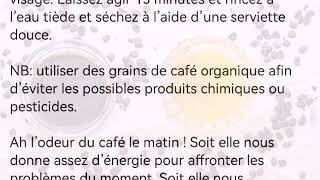 Les 5 vertus méconnues du café sur la peau