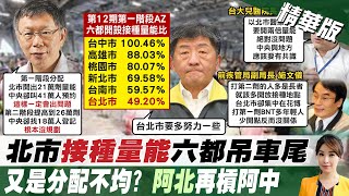 【張雅婷報新聞】北市接種量能六都墊底 蔡炳坤反駁:中央分配才有問題!｜12輪超難搶!須跨區接種疫苗 民怨被當難民 精華版  @中天電視CtiTv