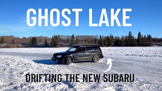 NEW SUBARU | Drifting Ghost Lake's Ice Track