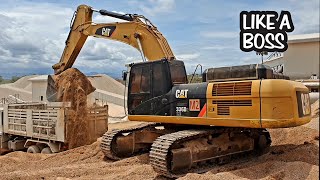 ยักษ์ใหญ่จอมพลัง 🔰🔰🔰 รถแบคโฮ CAT 336D2 ME ขุดหิน บุ้งกี๋ใหญ่มาก ตักใส่สิบล้อ 3 ทีเต็ม 12 ตัน 🤩🤩🤩