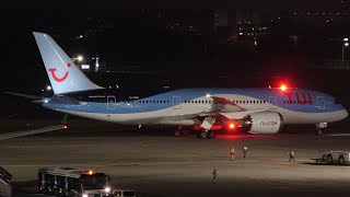 途易航空英國787-8 G-TUIC完成檢修桃園機場夜間離場返回英國！TUI 787-8 Night Departed from Taipei Taoyuan Airport (TPE/RCTP)