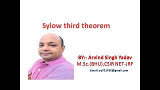 Sylow third theorem