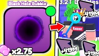 I Bought BEST BLACK HOLE BUBBLE and BEAT Roblox Bubble Champions..