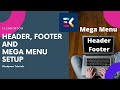 Mega Menu, Header and Footer Setup with ElementsKit Plugin for both Elementor Free and Pro