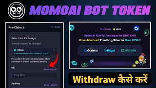 Momoai Airdrop Live claim process | How to Claim Momoai Airdrop | Pre-claim Momoai Token on bitget |