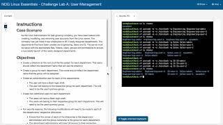 NDG Linux Essentials - Challenge Lab A: User Management