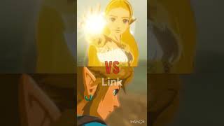 Link VS Zelda #botw #link #zelda