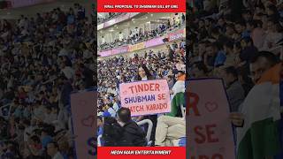 VIRAL Proposal to Shubman Gill by Girl | Tinder Shubman Se Match Karado Cricket News Facts #shorts
