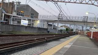 【樽井駅】南海9000系リニューアル車　急行和歌山市行き通過