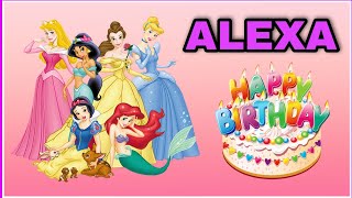 Canción feliz cumpleaños ALEXA con las PRINCESAS Rapunzel, Sirenita Ariel, Bella y Cenicienta