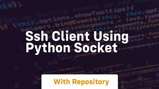 ssh client using python socket