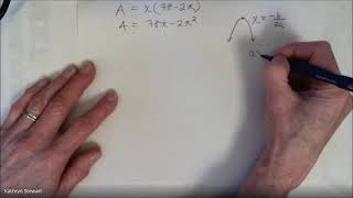 Find maximum area An optimization problem
