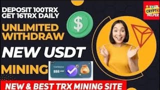 usdt income site | New crypto earning site | usdt mining | free usdt earning | New USdt Mining