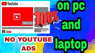 how to block YOUTUBE ADS on pc and laptop #youtube #ads